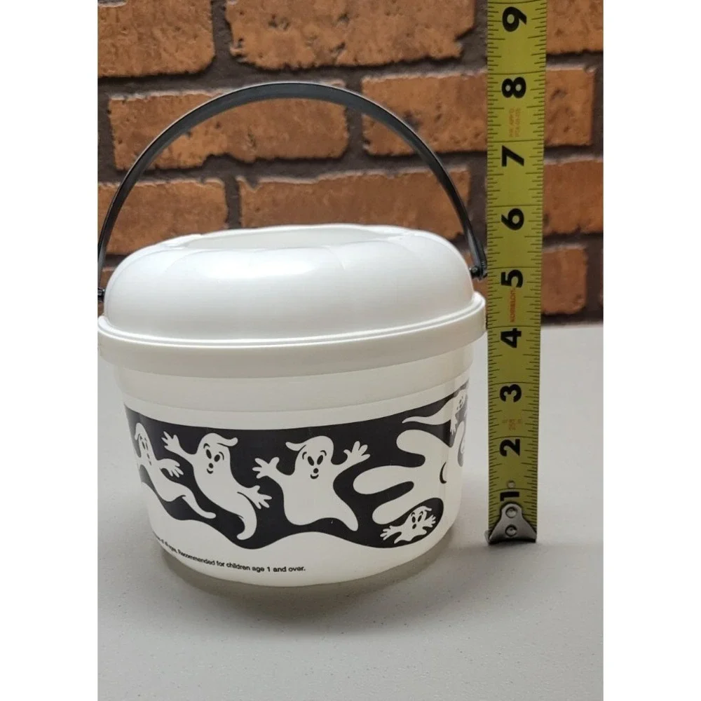 Vintage 1993 McDonalds McBoo Ghost Bucket Halloween Trick-or-Treat Candy Pail WH